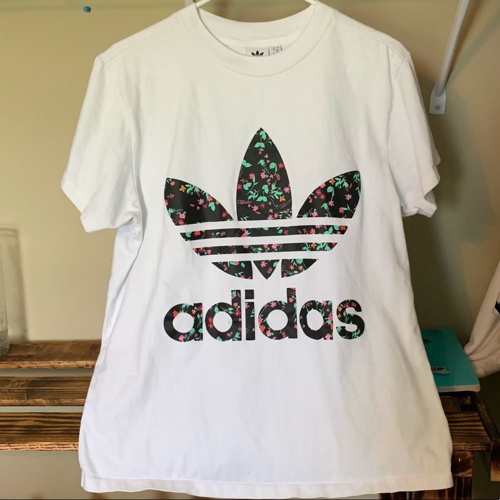 Size Small floral adidas shirt!